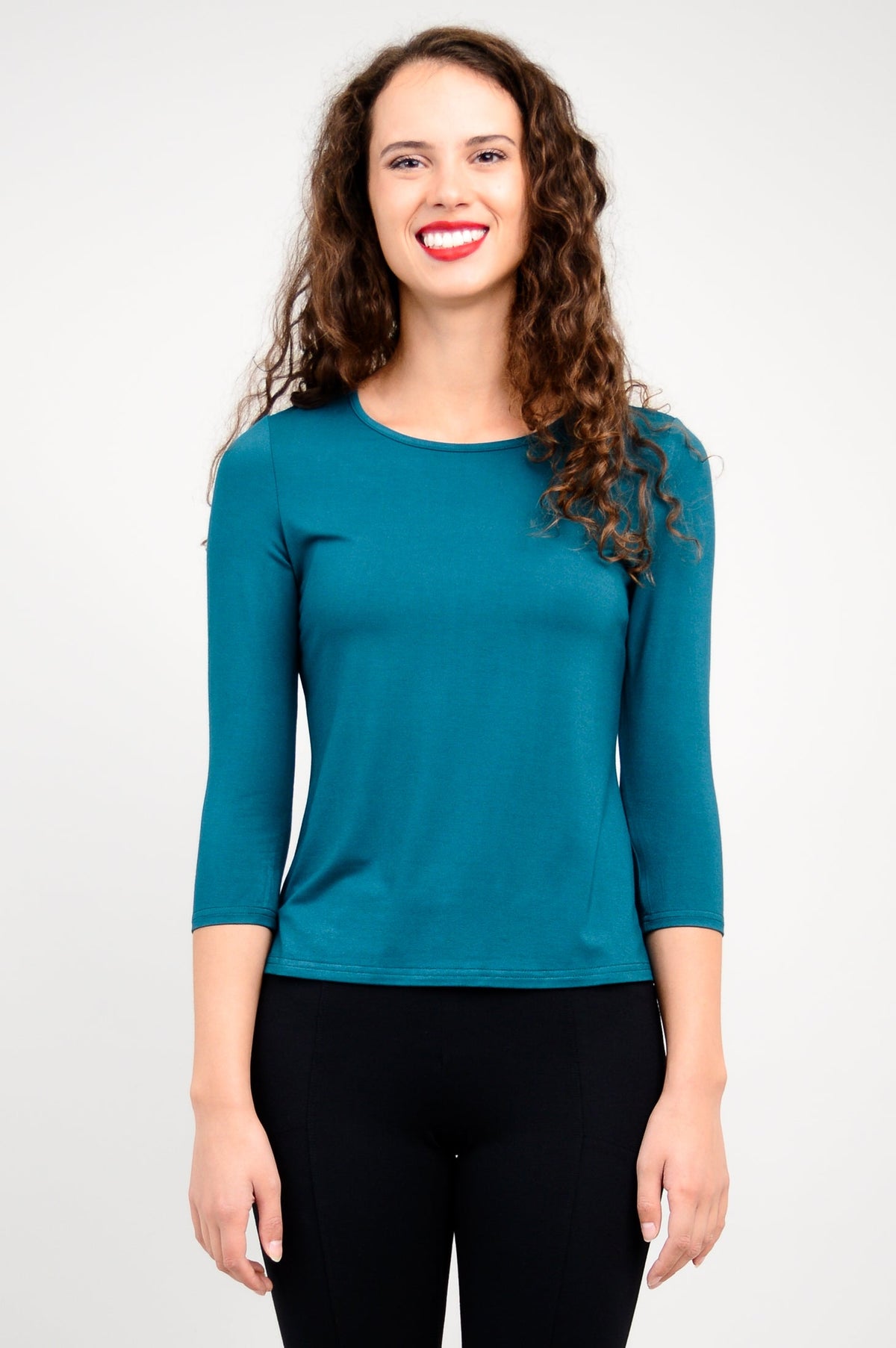 Margorie Top, Teal, Bamboo - Final Sale