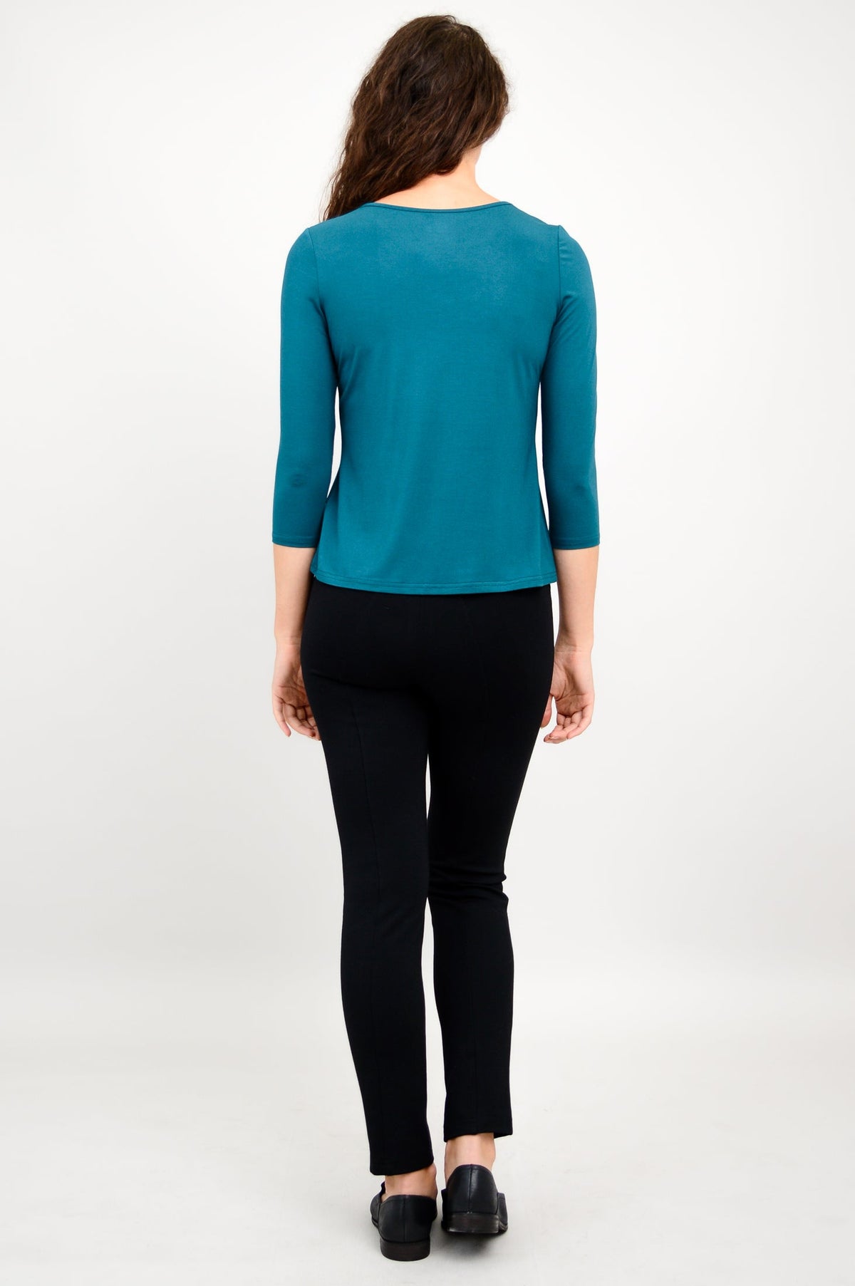 Margorie Top, Teal, Bamboo - Final Sale