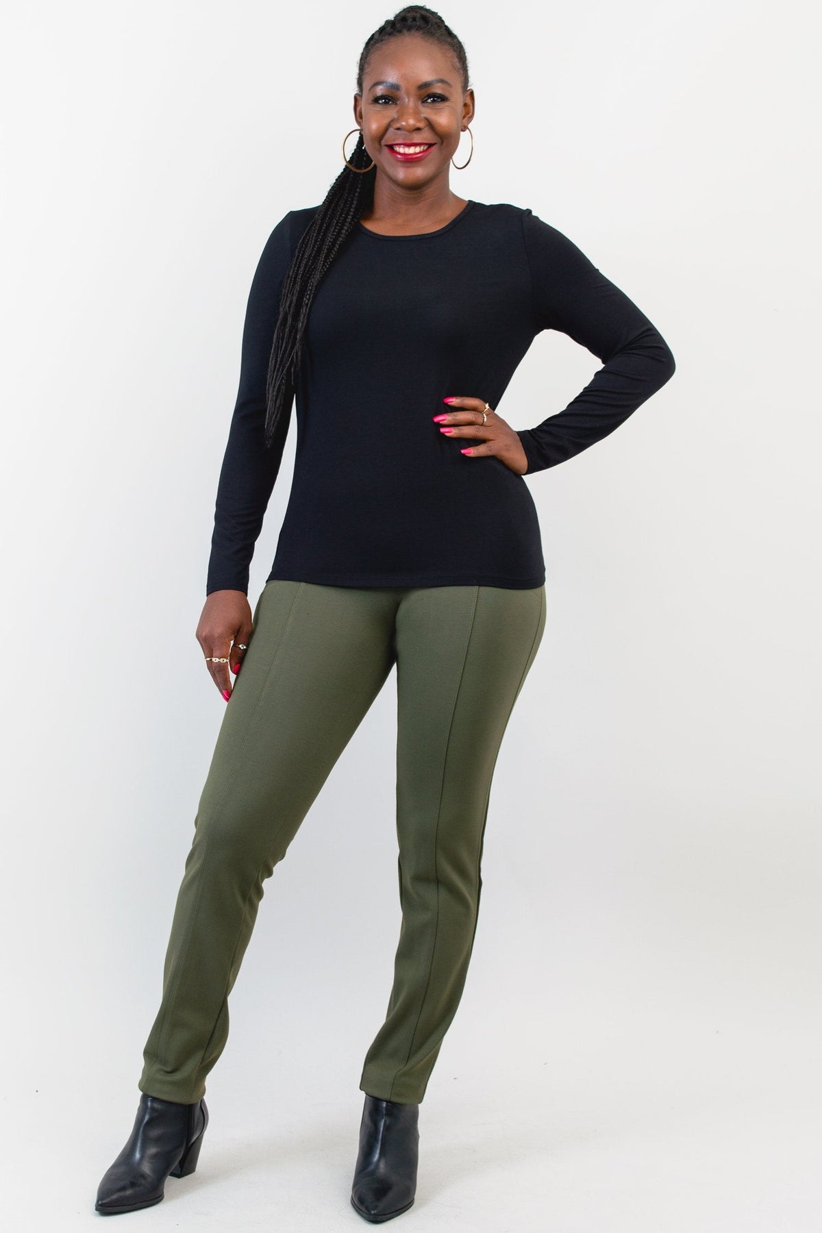 Mariah Top, Black, Bamboo- Final Sale