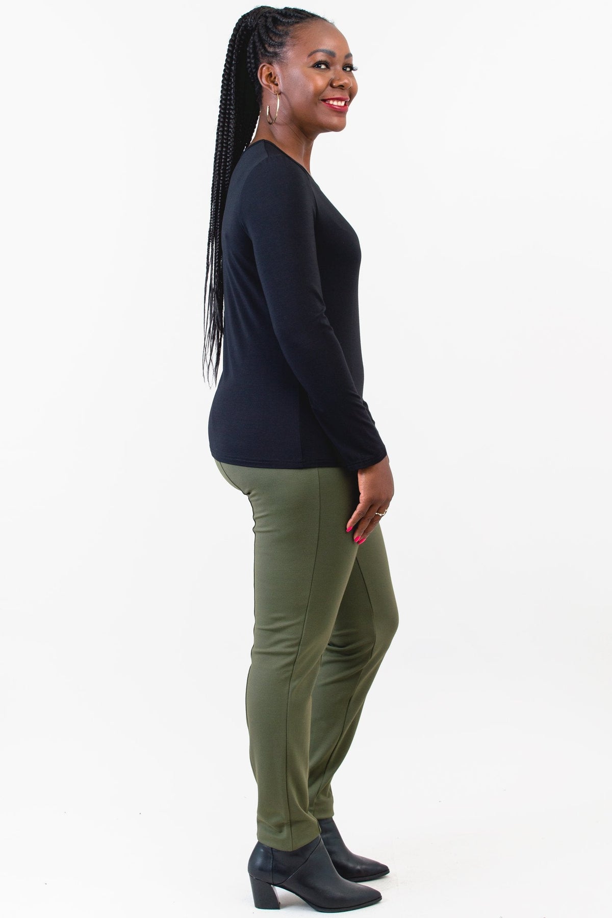 Mariah Top, Black, Bamboo- Final Sale