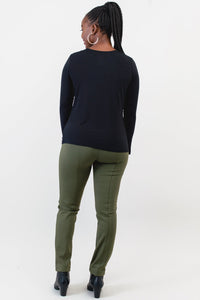 Mariah Top, Black, Bamboo- Final Sale