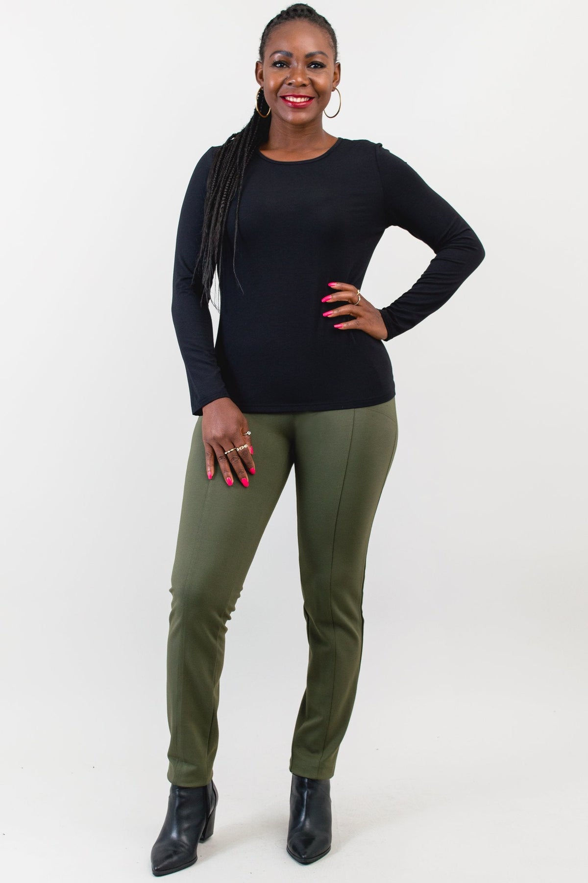 Mariah Top, Black, Bamboo- Final Sale