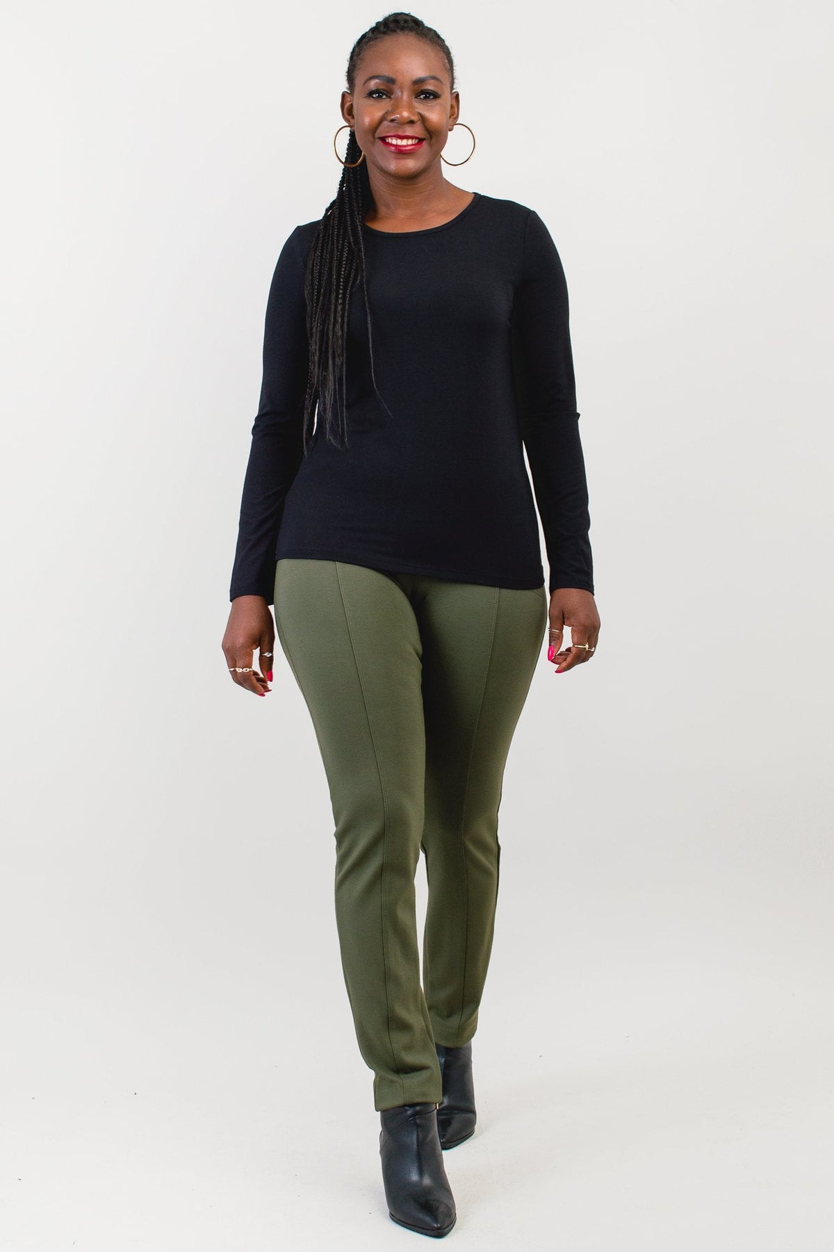 Mariah Top, Black, Bamboo- Final Sale