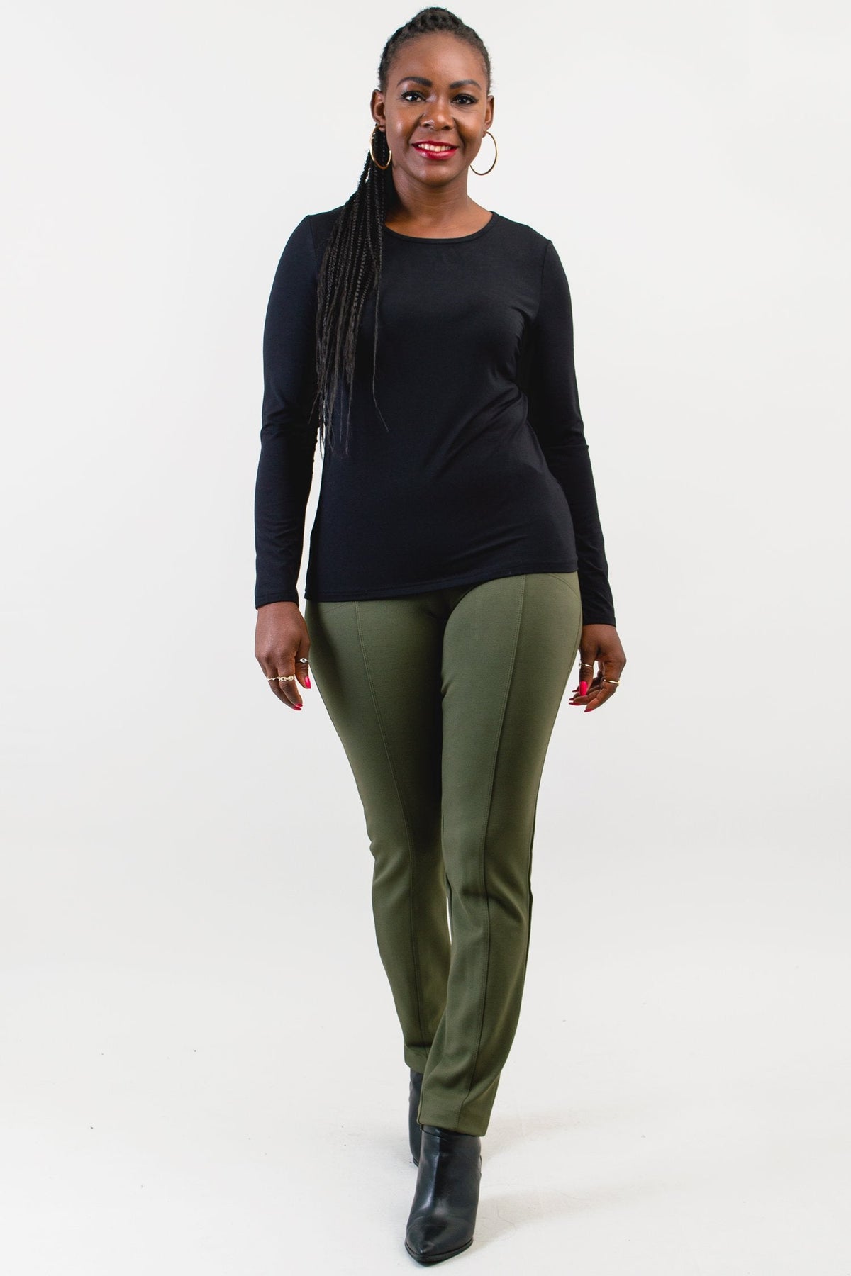 Mariah Top, Black, Bamboo- Final Sale