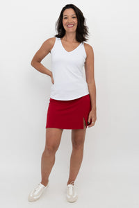 Melly Skort, Lipstick, Bamboo