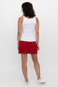 Melly Skort, Lipstick, Bamboo