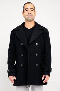 Mens Peacoat, Black