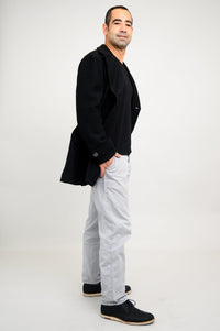 Mens Peacoat, Black