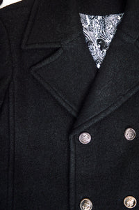 Mens Peacoat, Black