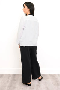 Meryl Jacket, White, Cotton Gauze