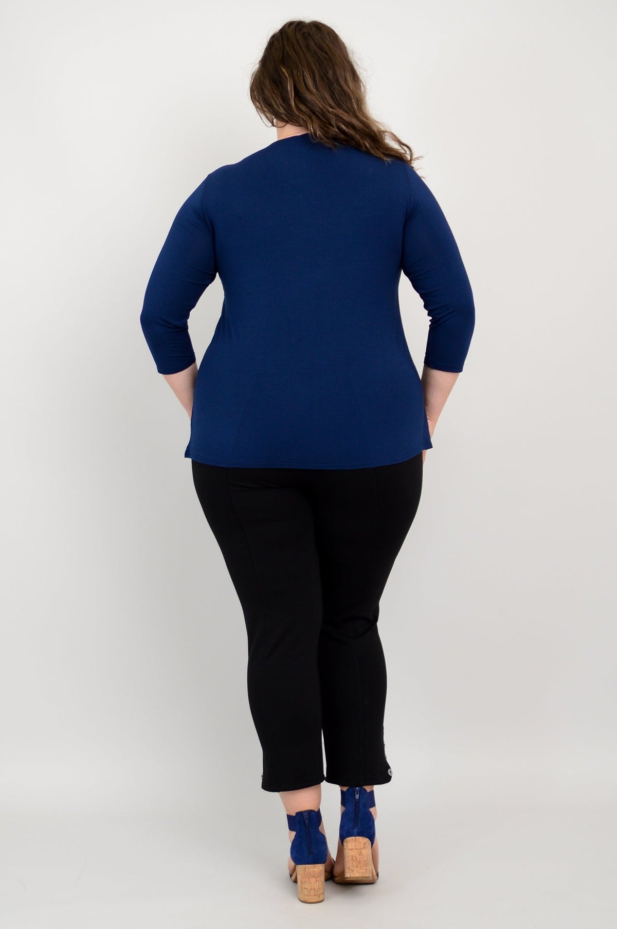 Mia Top, Indigo, Bamboo