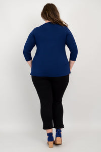 Mia Top, Indigo, Bamboo
