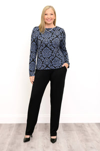 Mona Top, Indigo Empire, Bamboo