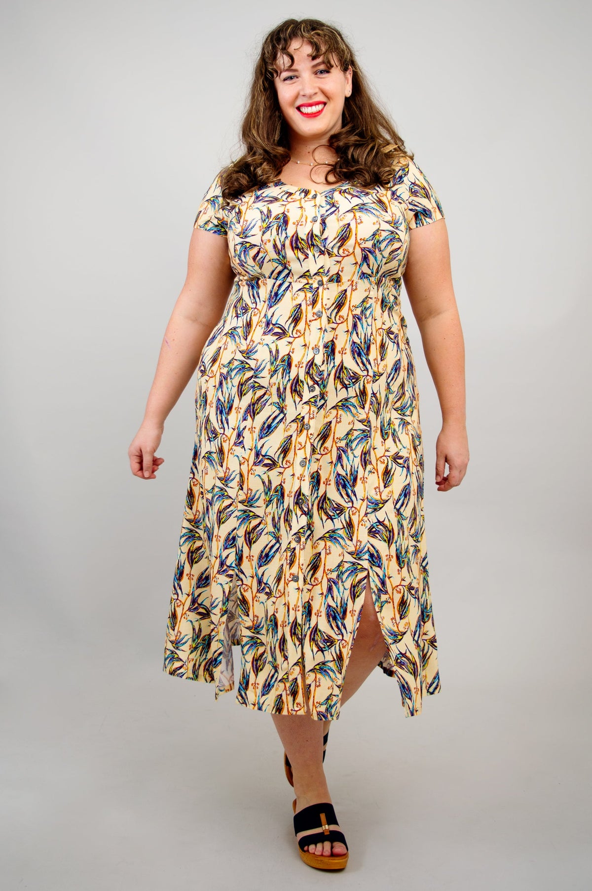 Morgan Dress, Alma, Linen Bamboo - Final Sale