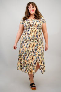 Morgan Dress, Alma, Linen Bamboo - Final Sale
