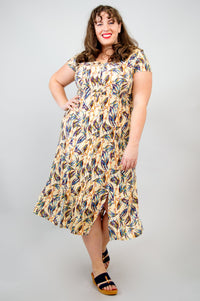 Morgan Dress, Alma, Linen Bamboo - Final Sale