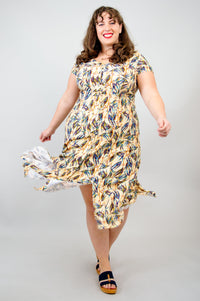 Morgan Dress, Alma, Linen Bamboo - Final Sale
