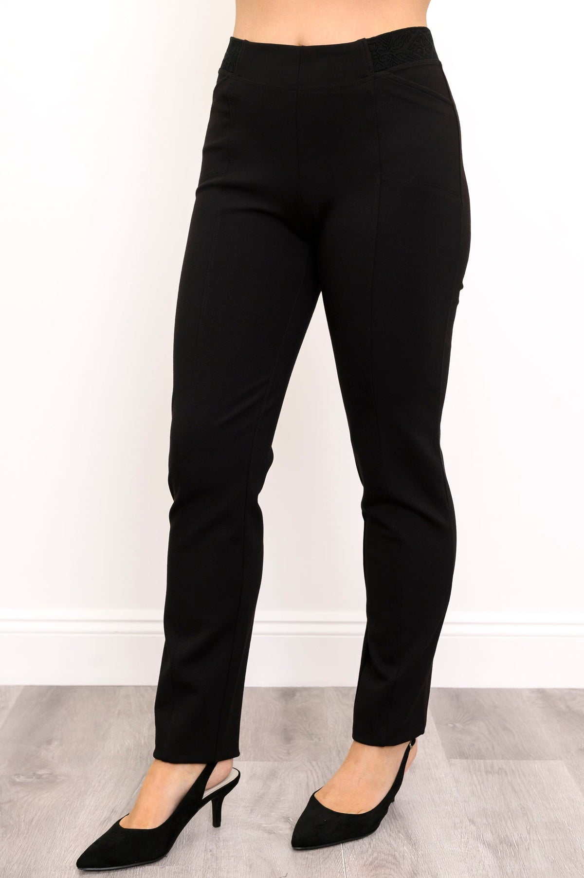 Nadia Tall Pant, Black, Modal