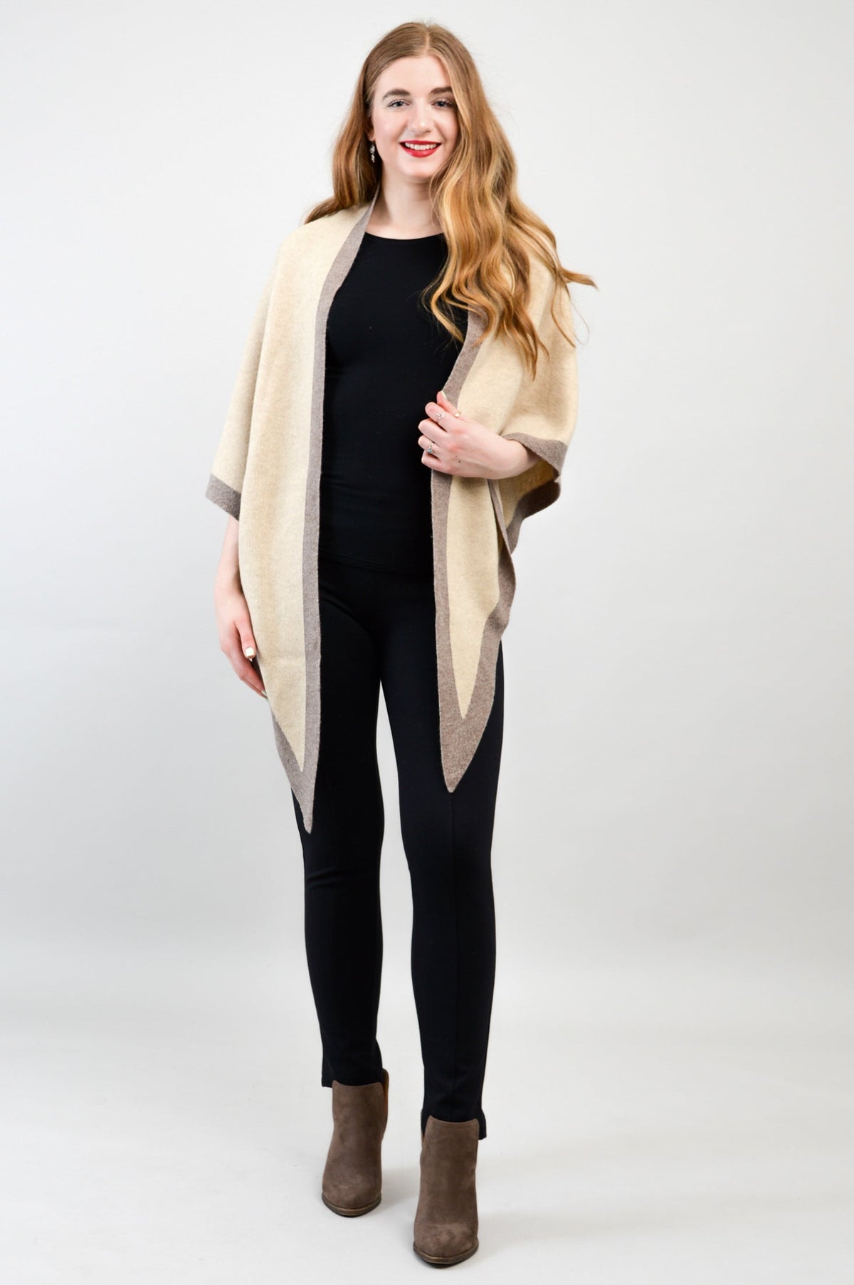 Necessity Shawl, Cream, Cashmere