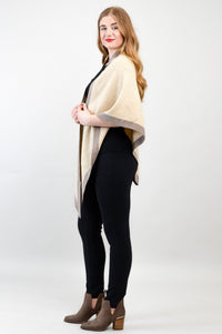 Necessity Shawl, Cream, Cashmere