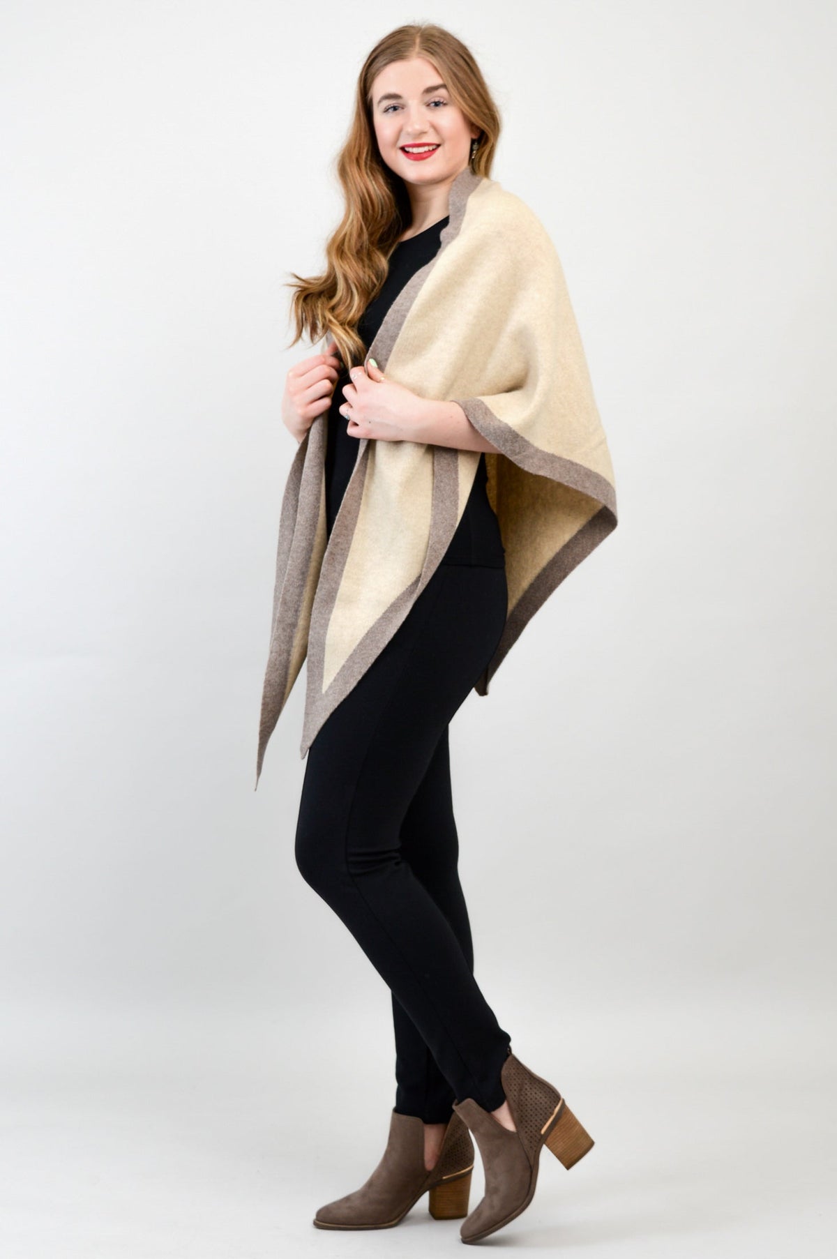 Necessity Shawl, Cream, Cashmere