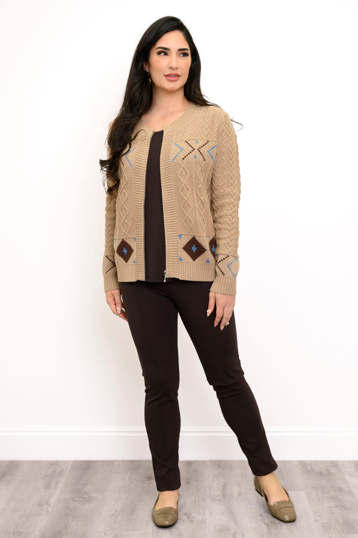 Olivia Sweater, Ivory Star, Cotton