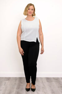 Orla Tank, White, Cotton Gauze