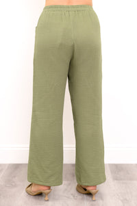 Parker Pant, Sage, Cotton Gauze