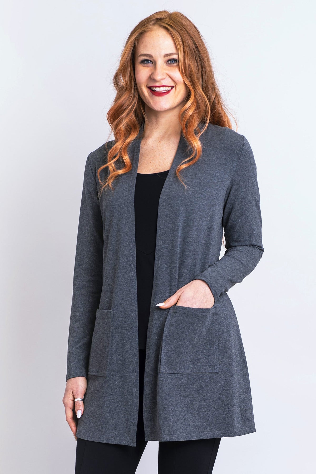 Pauline Jacket, Graphite, Bamboo - Final Sale