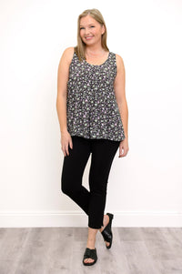 Peachy Tank, Dark Wildflower
