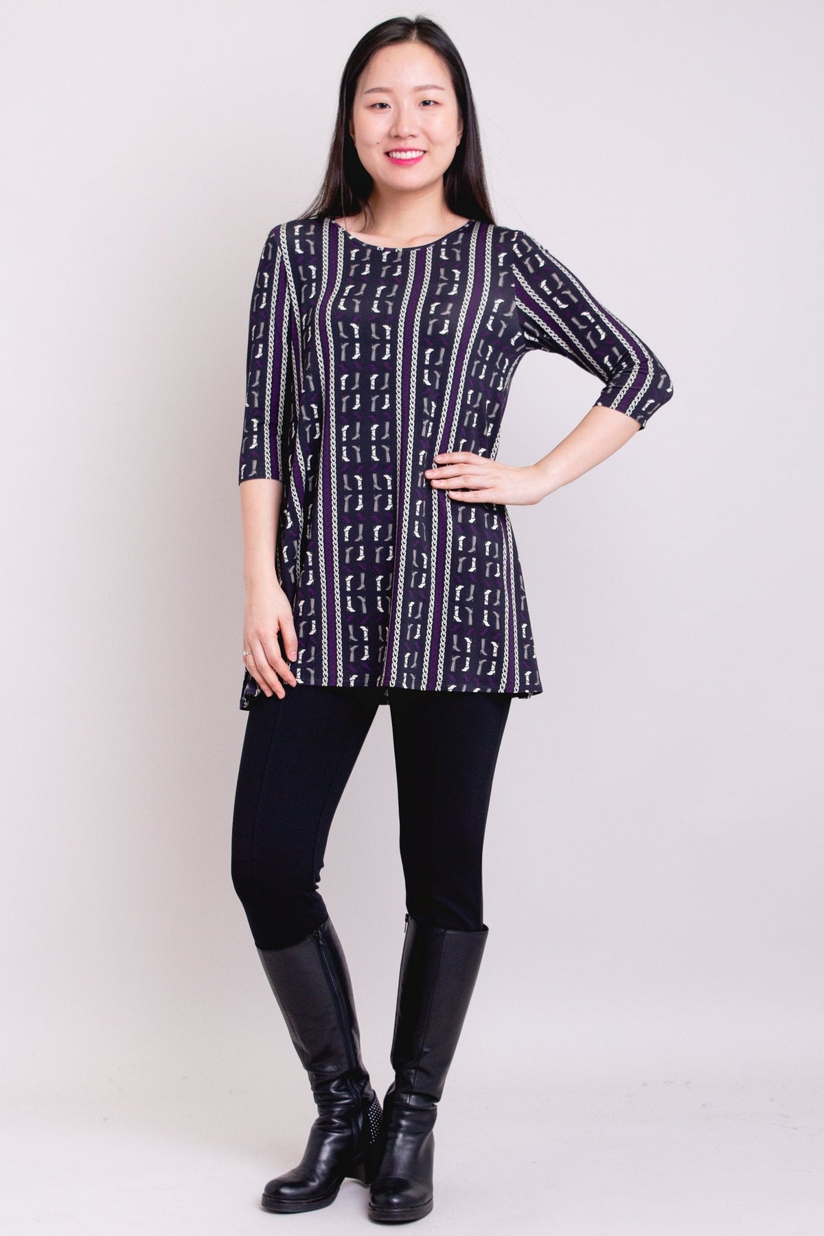 Perfect Tunic, Barbie Bling, Bamboo- Final Sale
