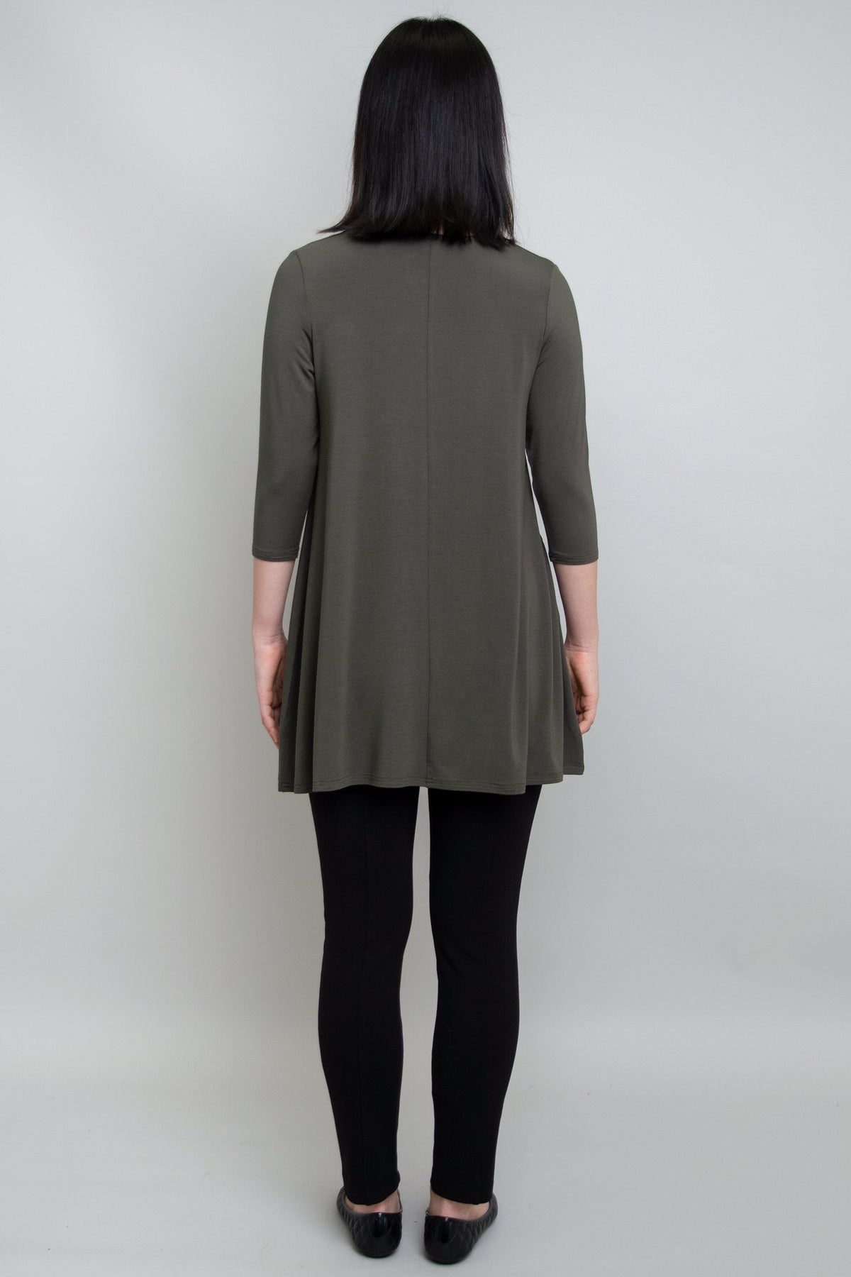 Perfect Tunic, Khaki, Bamboo- Final Sale