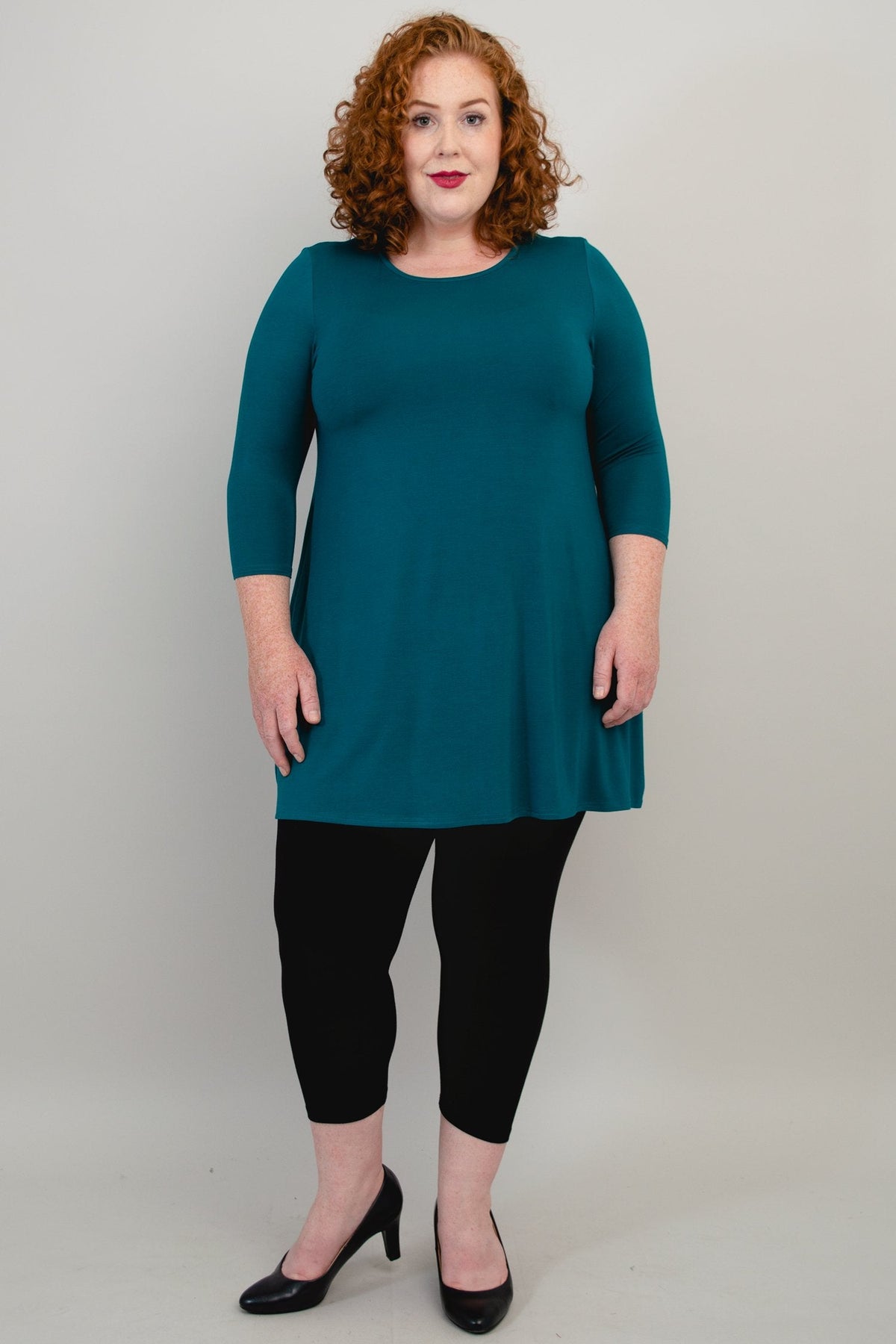 Perfect Tunic, Teal, Bamboo - Final Sale