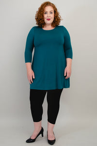 Perfect Tunic, Teal, Bamboo - Final Sale