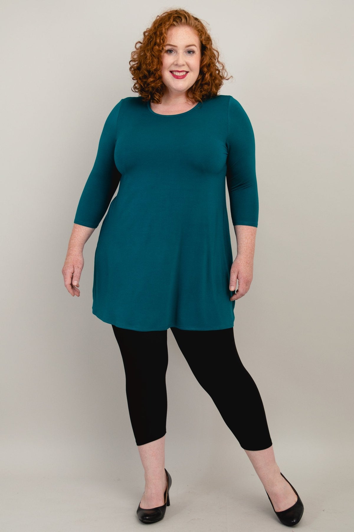 Perfect Tunic, Teal, Bamboo - Final Sale