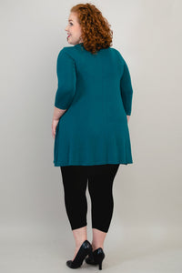Perfect Tunic, Teal, Bamboo - Final Sale
