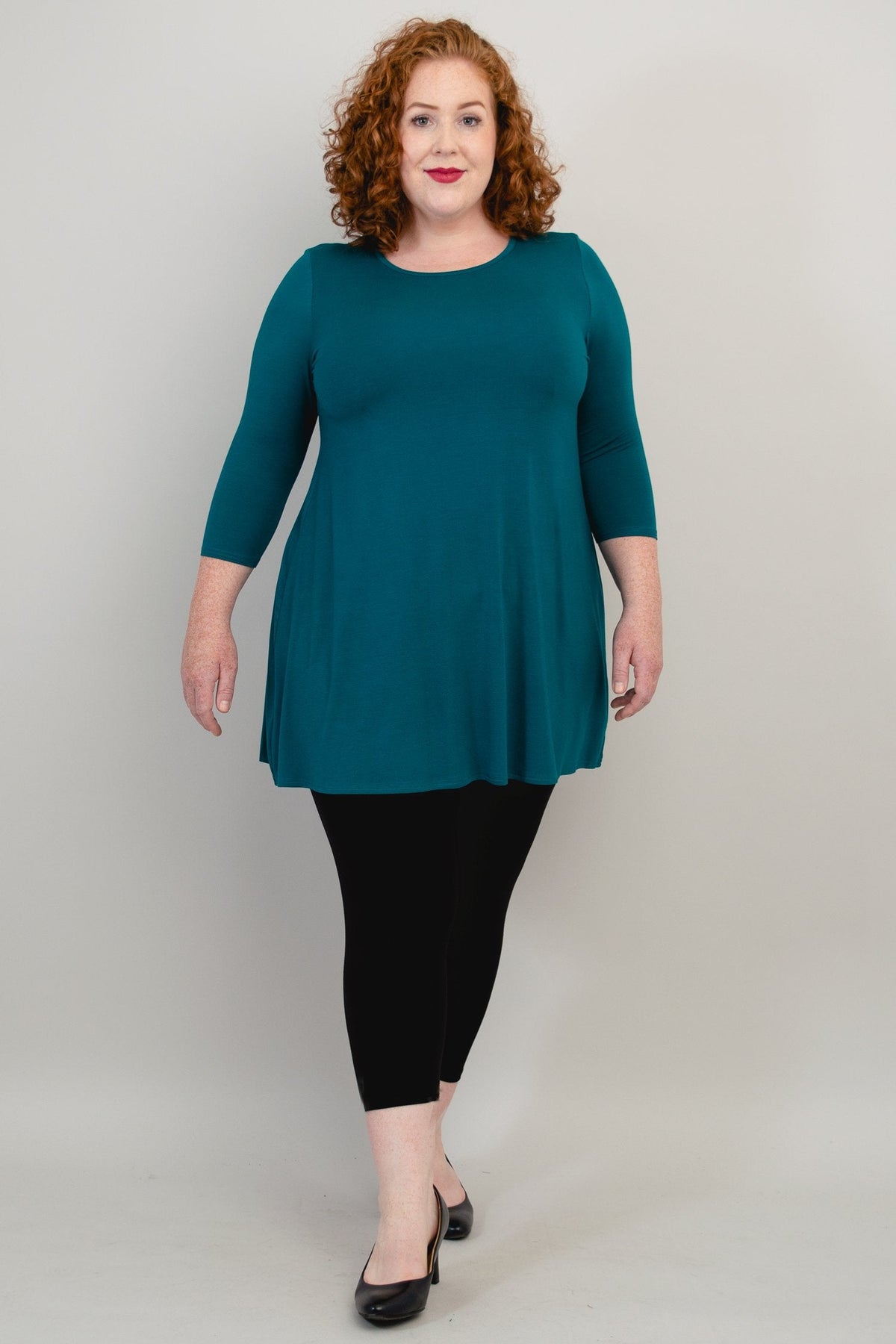 Perfect Tunic, Teal, Bamboo - Final Sale