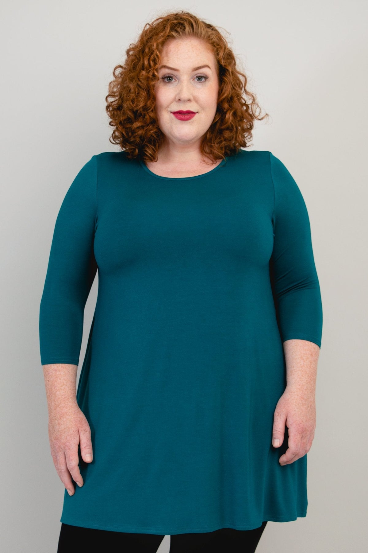 Perfect Tunic, Teal, Bamboo - Final Sale