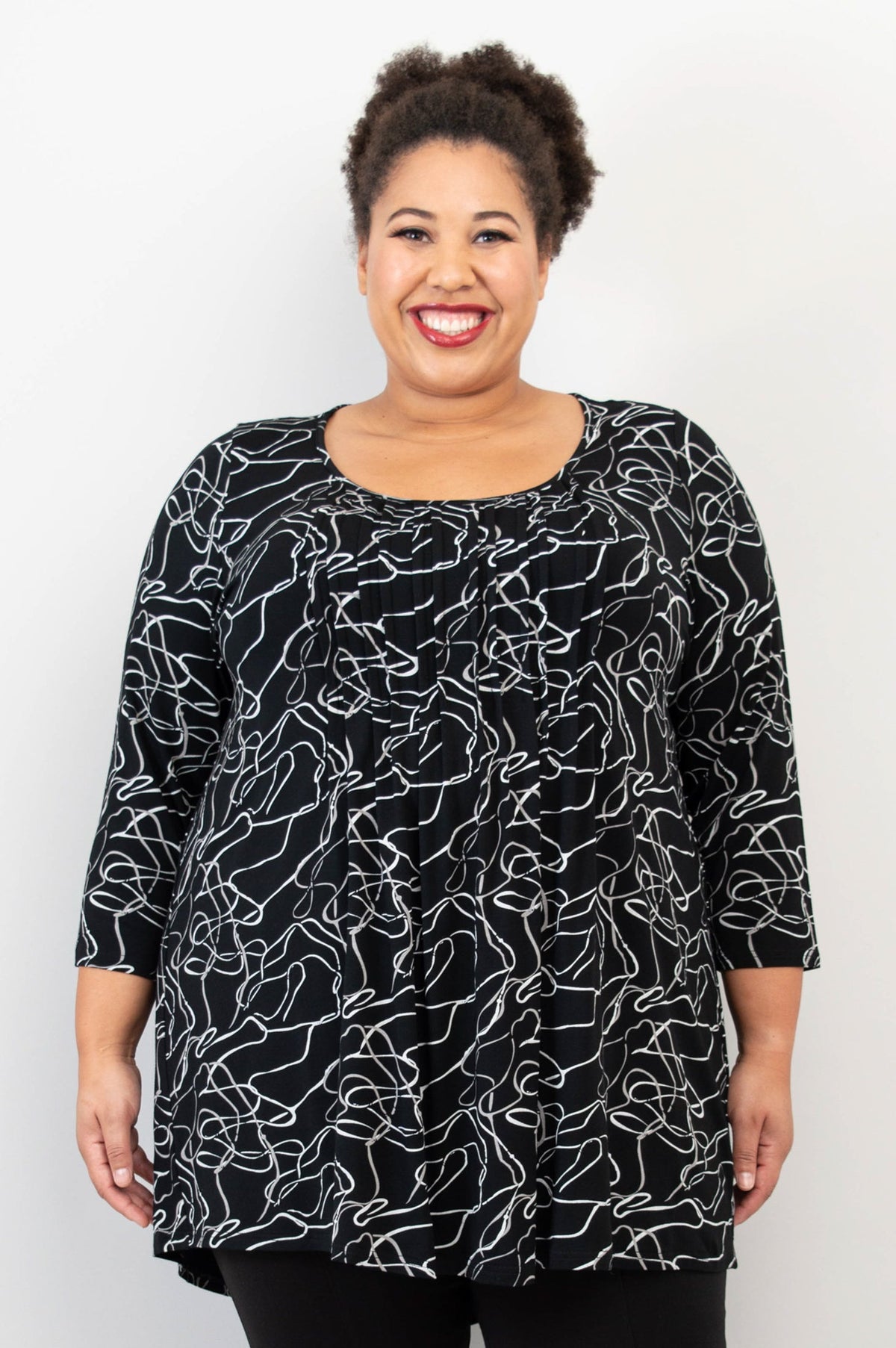 Peyton Top, Art Expo, Bamboo - Final Sale