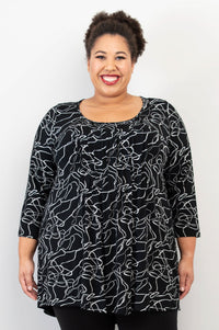 Peyton Top, Art Expo, Bamboo - Final Sale