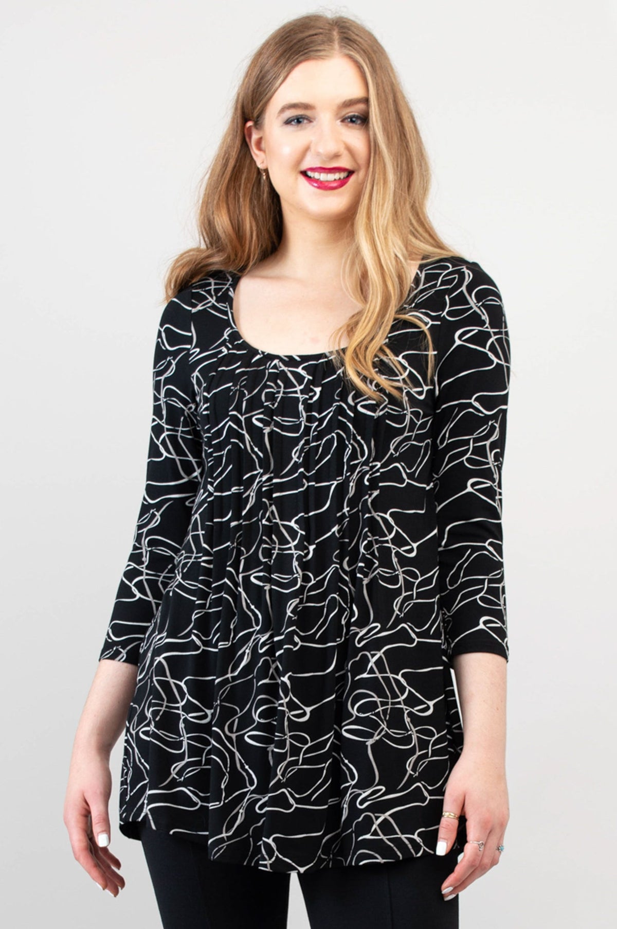 Peyton Top, Art Expo, Bamboo - Final Sale