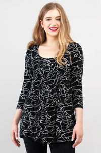 Peyton Top, Art Expo, Bamboo - Final Sale