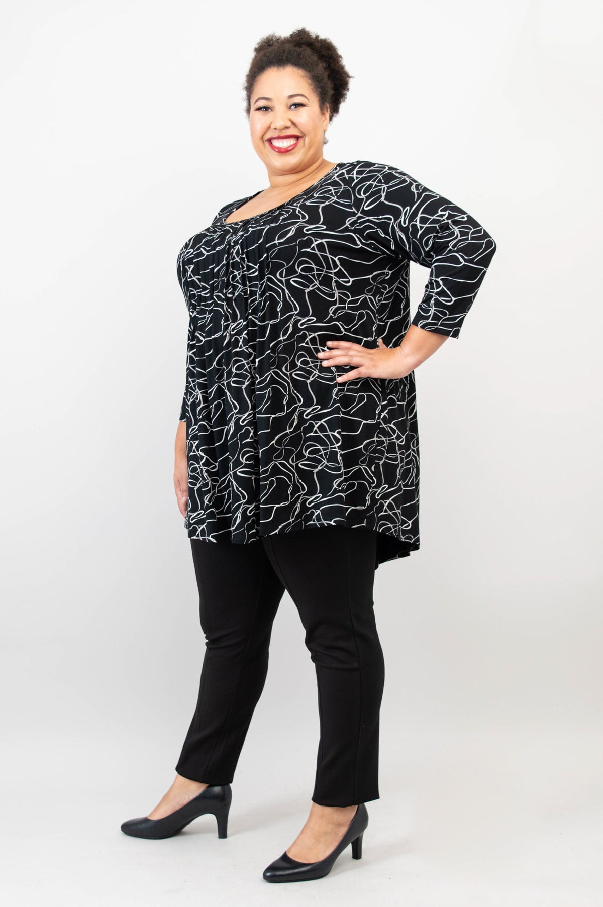 Peyton Top, Art Expo, Bamboo - Final Sale