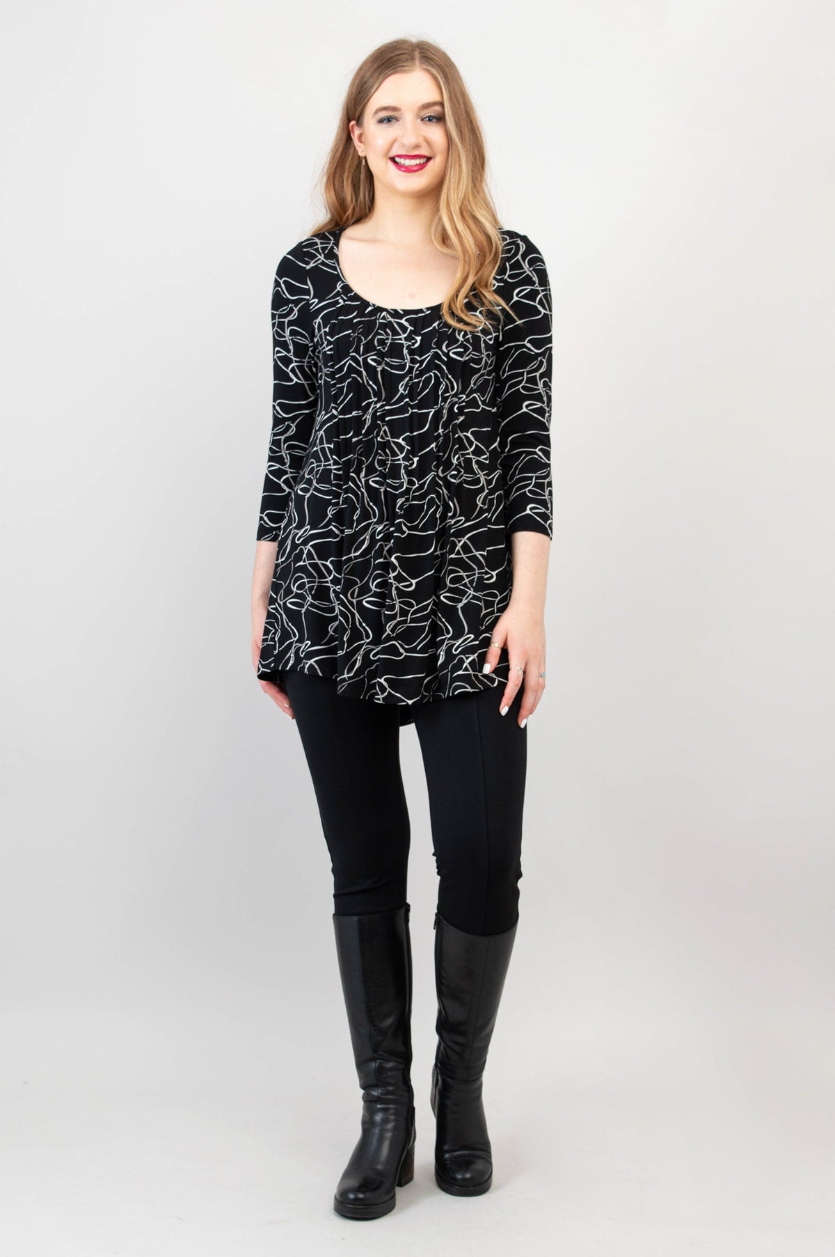 Peyton Top, Art Expo, Bamboo - Final Sale