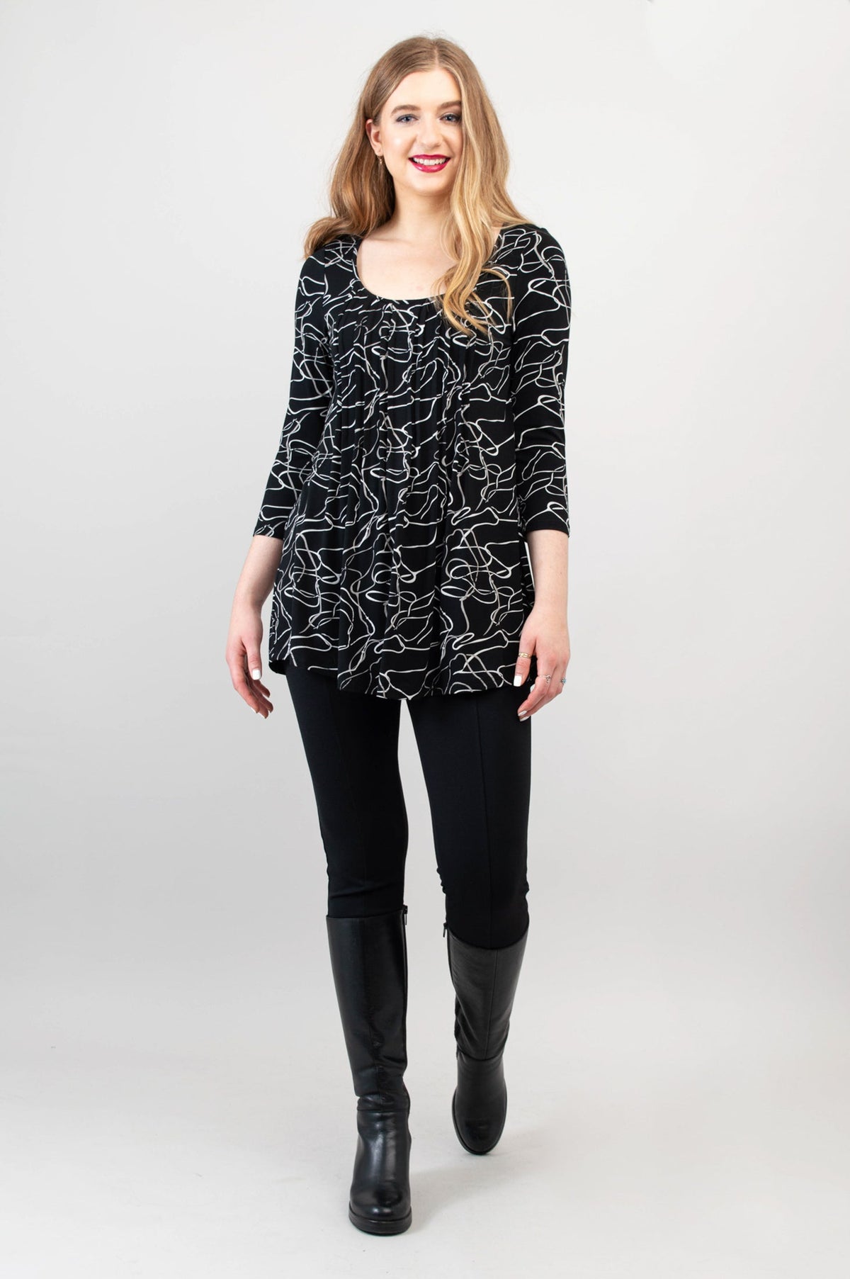 Peyton Top, Art Expo, Bamboo - Final Sale