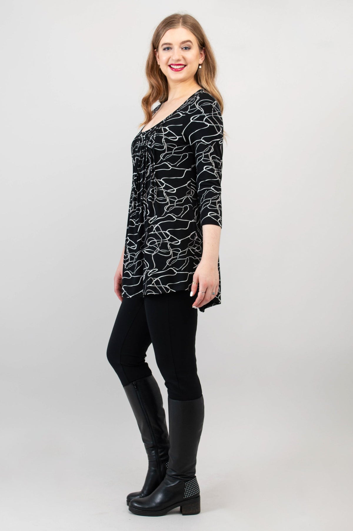 Peyton Top, Art Expo, Bamboo - Final Sale