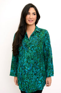 Queenie Blouse, Tropical Teal