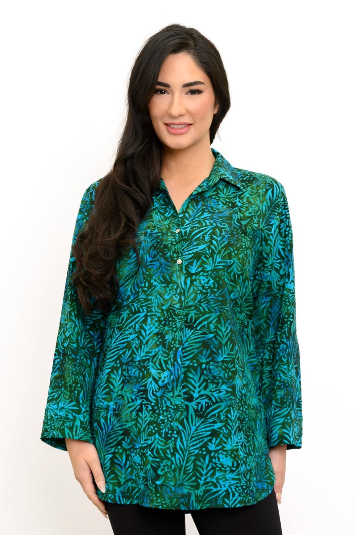 Queenie Blouse, Tropical Teal