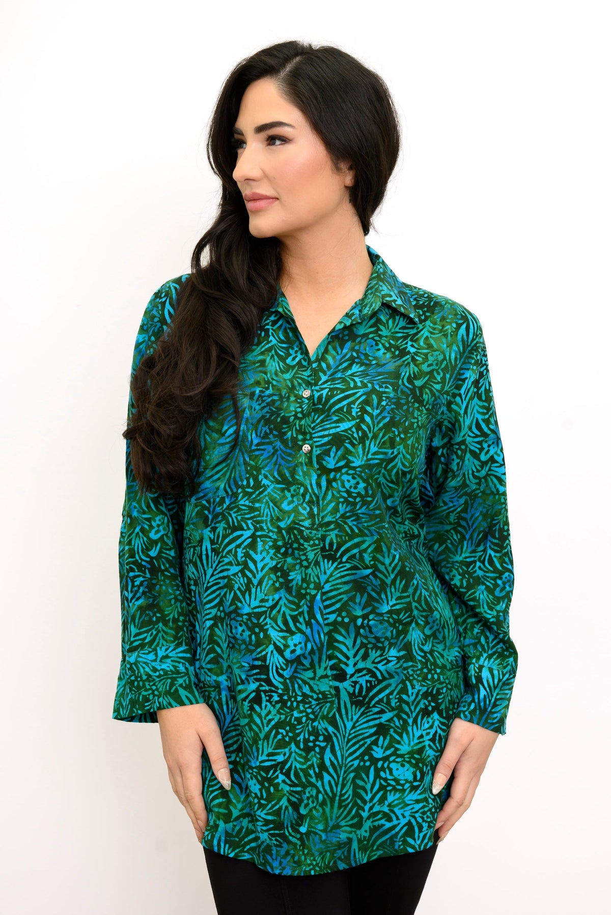 Queenie Blouse, Tropical Teal