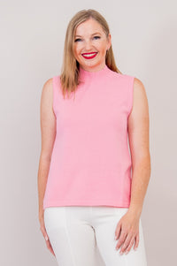 Reena Tank, Pink, Cotton - Final Sale